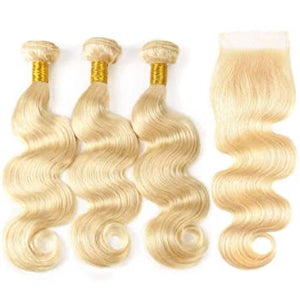 613 Straight and Body Wave Bundle and Closure Deals