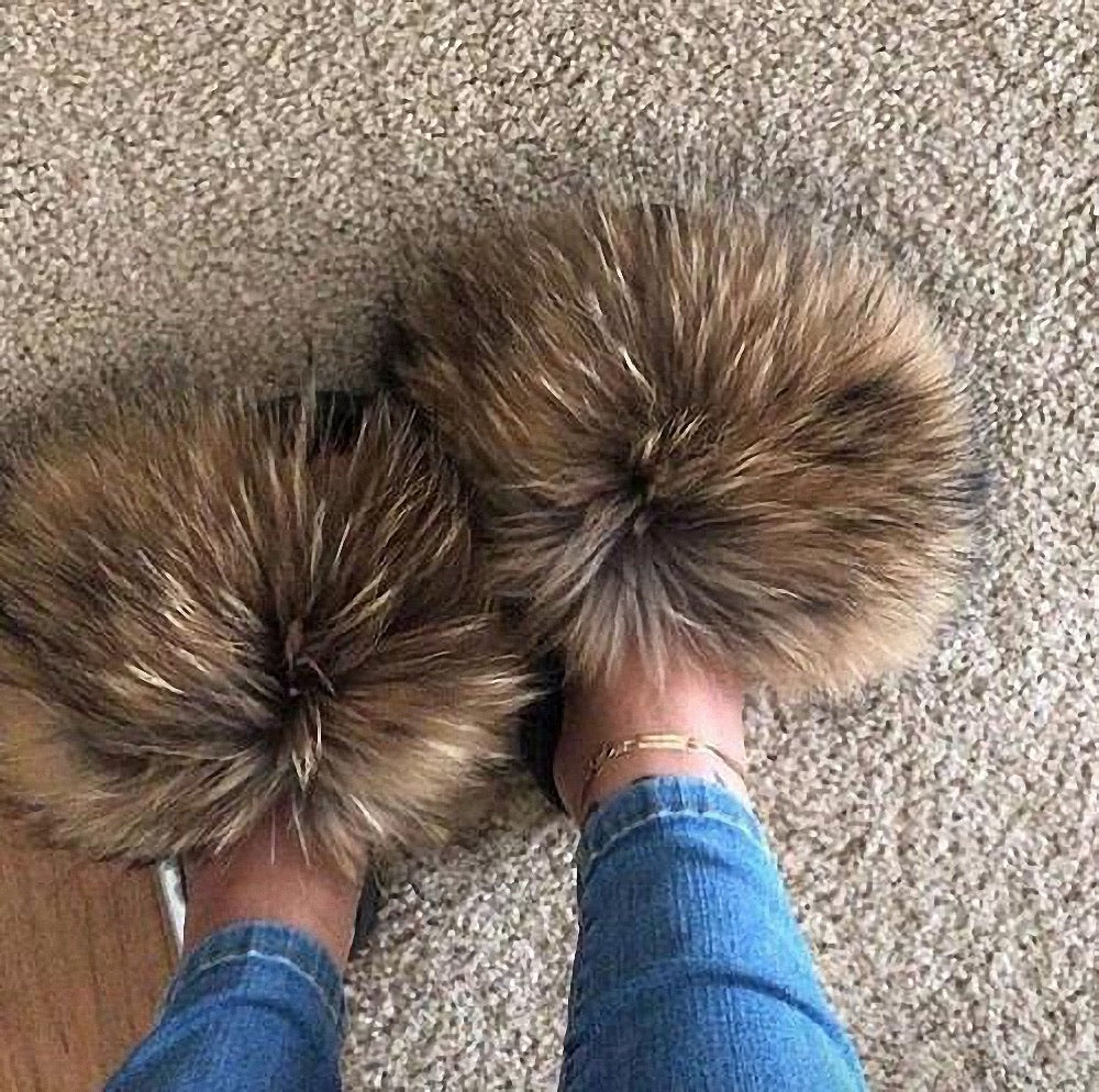 Big Fur Slippers KrownE Kollections